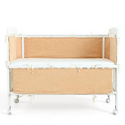 2 Pieces Baby Crib Rail Guard with Non-Padding Soft Edge Fence for Anti-Collision