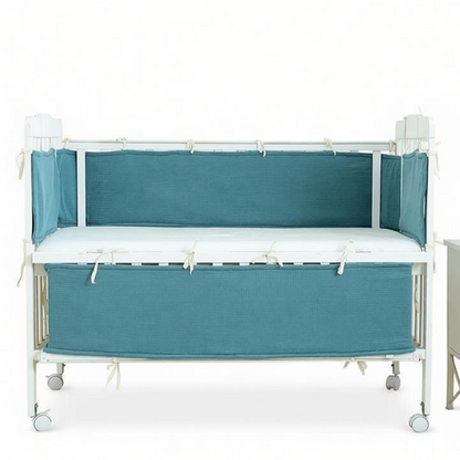 2 Pieces Baby Crib Rail Guard with Non-Padding Soft Edge Fence for Anti-Collision