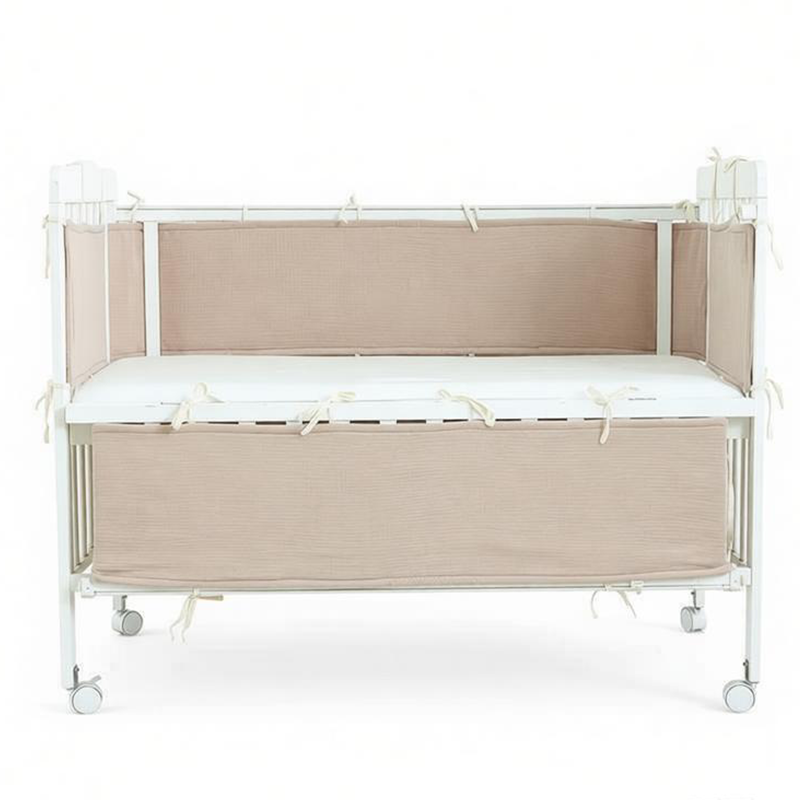 2 Pieces Baby Crib Rail Guard with Non-Padding Soft Edge Fence for Anti-Collision
