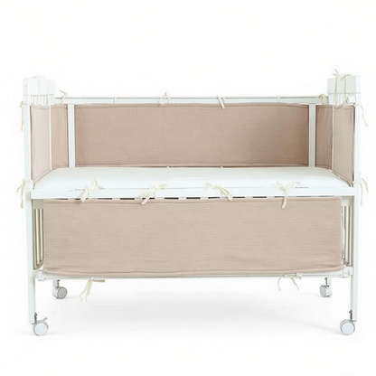 2 Pieces Baby Crib Rail Guard with Non-Padding Soft Edge Fence for Anti-Collision