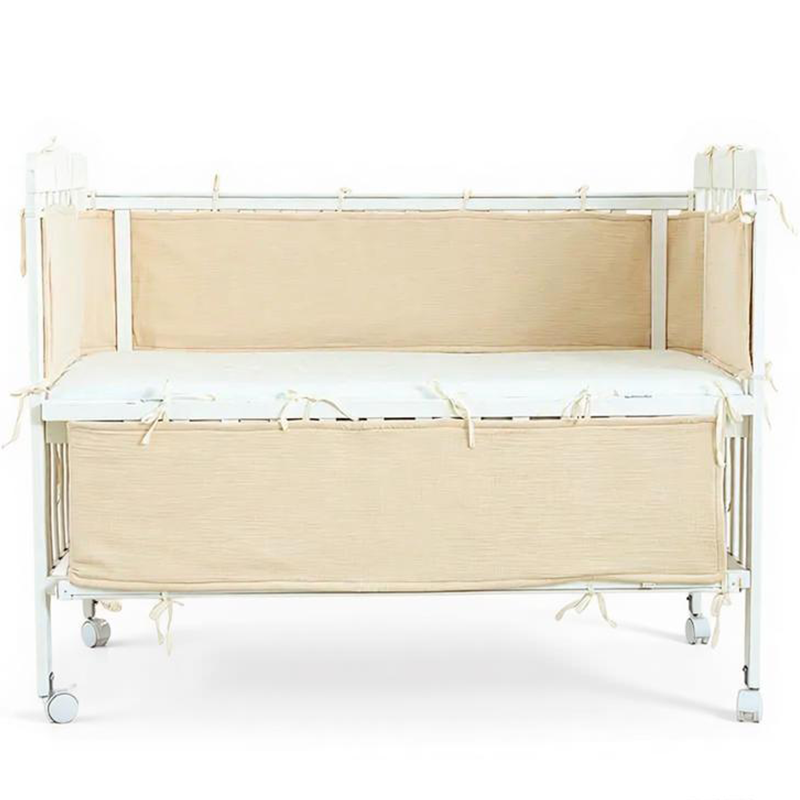 2 Pieces Baby Crib Rail Guard with Non-Padding Soft Edge Fence for Anti-Collision