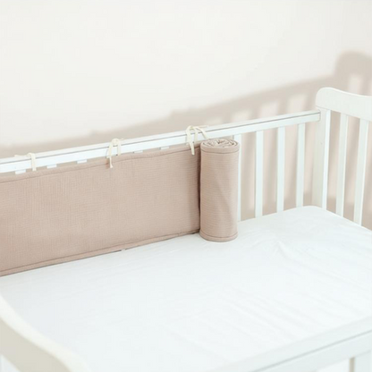 2 Pieces Baby Crib Rail Guard with Non-Padding Soft Edge Fence for Anti-Collision