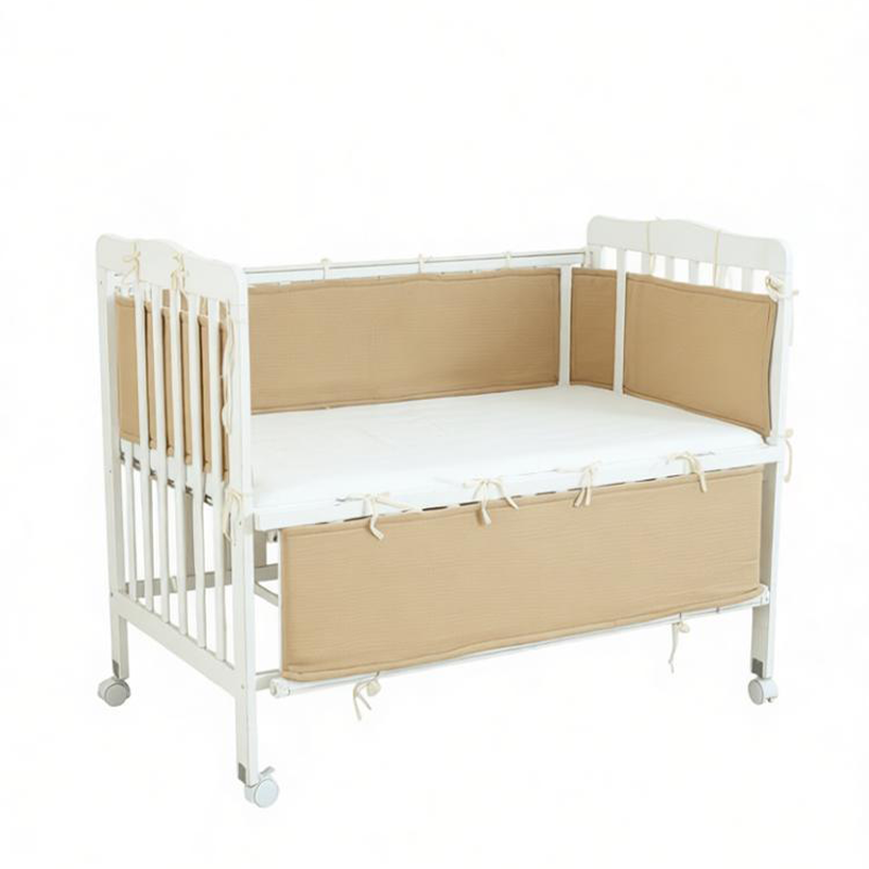 2 Pieces Baby Crib Rail Guard with Non-Padding Soft Edge Fence for Anti-Collision
