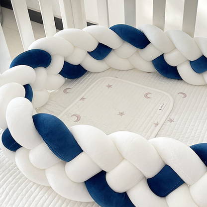 4-Knotted Custom Handmade Bedding Long Cushion Crib Padding