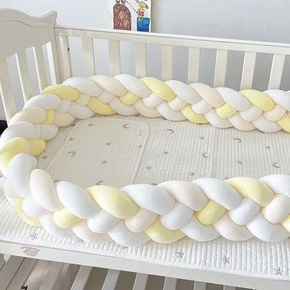 4-Knotted Custom Handmade Bedding Long Cushion Crib Padding