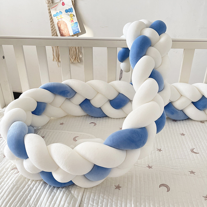 4-Knotted Custom Handmade Bedding Long Cushion Crib Padding