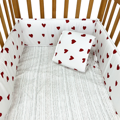 Baby Room Baby Standard Crib Decoration Padding Sets with 2 Long Sides and 2 Short Sides