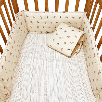 Baby Room Baby Standard Crib Decoration Padding Sets with 2 Long Sides and 2 Short Sides