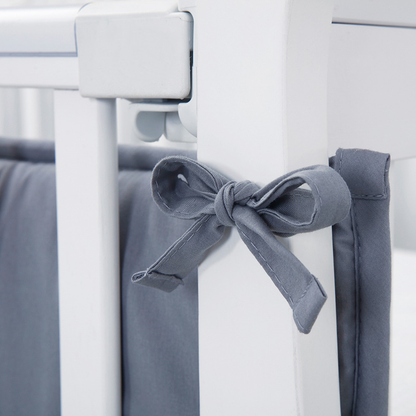 4 Pieces Set of Breathable Crib Liner for Baby Crib
