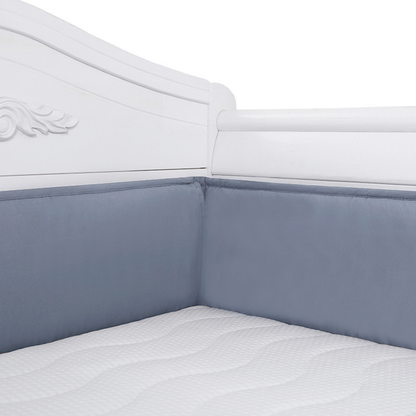4 Pieces Set of Breathable Crib Liner for Baby Crib