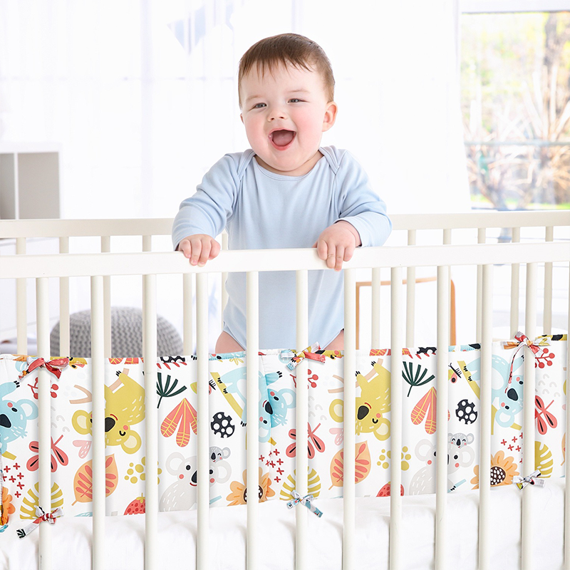 52x27 Inches Air Circulation Breathable 20mm Thick with Straps for Crib - Koala