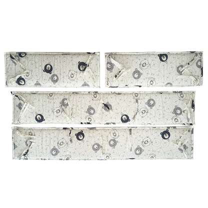 52x27 Inches Air Circulation Breathable 20mm Thick with Straps for Crib - Sweet Bear