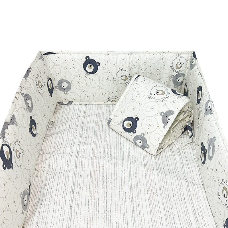 52x27 Inches Air Circulation Breathable 20mm Thick with Straps for Crib - Sweet Bear