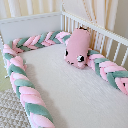 Rembourrage de berceau à coussin long fait à la main sur mesure à 6 nœuds 