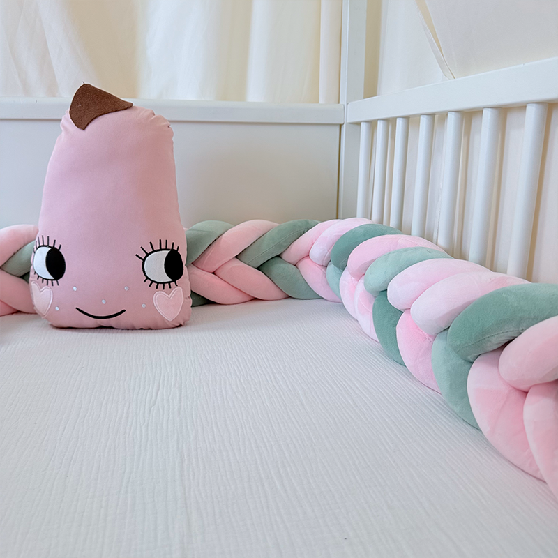 Rembourrage de berceau à coussin long fait à la main sur mesure à 6 nœuds 