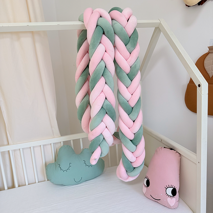 Rembourrage de berceau à coussin long fait à la main sur mesure à 6 nœuds 