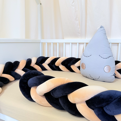 Rembourrage de berceau à coussin long fait à la main sur mesure à 6 nœuds 