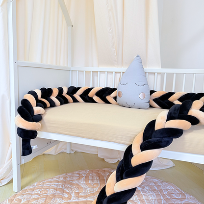 Rembourrage de berceau à coussin long fait à la main sur mesure à 6 nœuds 