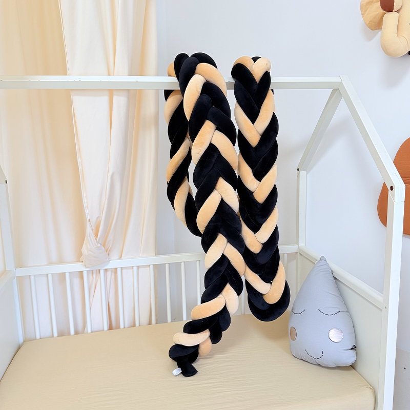 Rembourrage de berceau à coussin long fait à la main sur mesure à 6 nœuds 