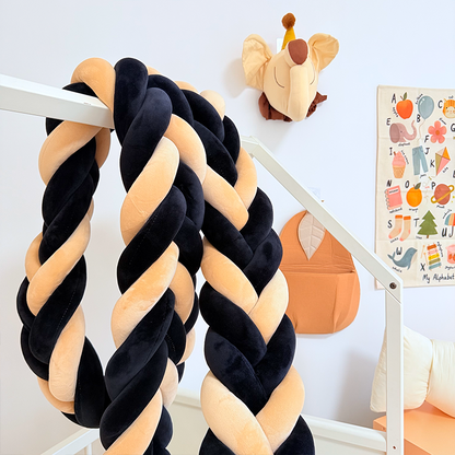 Rembourrage de berceau à coussin long fait à la main sur mesure à 6 nœuds 