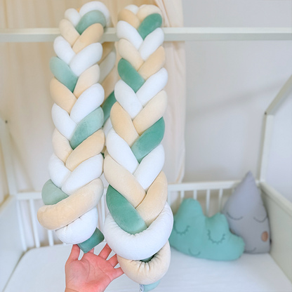 Rembourrage de berceau à coussin long fait à la main sur mesure à 6 nœuds 