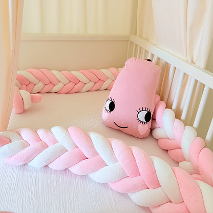Rembourrage de berceau à coussin long fait à la main sur mesure à 6 nœuds 
