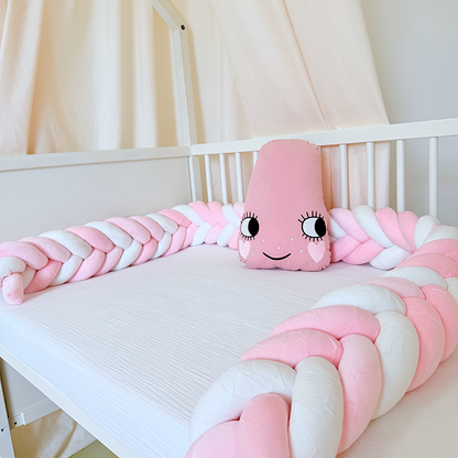 Rembourrage de berceau à coussin long fait à la main sur mesure à 6 nœuds 
