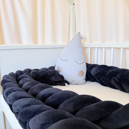 Rembourrage de berceau à coussin long fait à la main sur mesure à 6 nœuds 