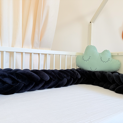 Rembourrage de berceau à coussin long fait à la main sur mesure à 6 nœuds 