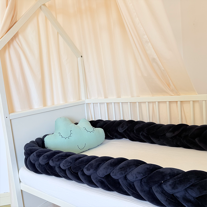 Rembourrage de berceau à coussin long fait à la main sur mesure à 6 nœuds 