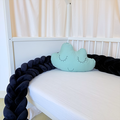 Rembourrage de berceau à coussin long fait à la main sur mesure à 6 nœuds 