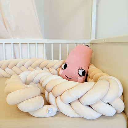 Rembourrage de berceau à coussin long fait à la main sur mesure à 6 nœuds 