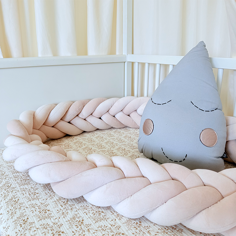 Rembourrage de berceau à coussin long fait à la main sur mesure à 6 nœuds 