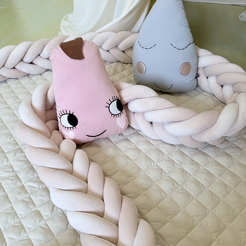 Rembourrage de berceau à coussin long fait à la main sur mesure à 6 nœuds 