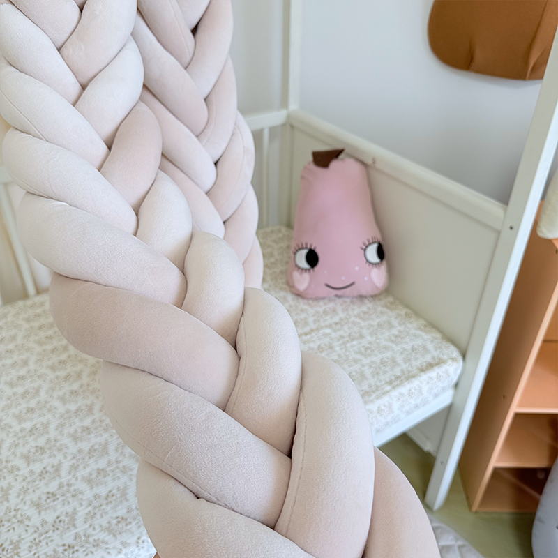 Rembourrage de berceau à coussin long fait à la main sur mesure à 6 nœuds 