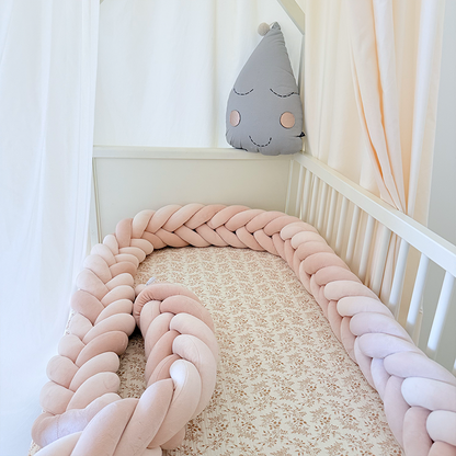 Rembourrage de berceau à coussin long fait à la main sur mesure à 6 nœuds 