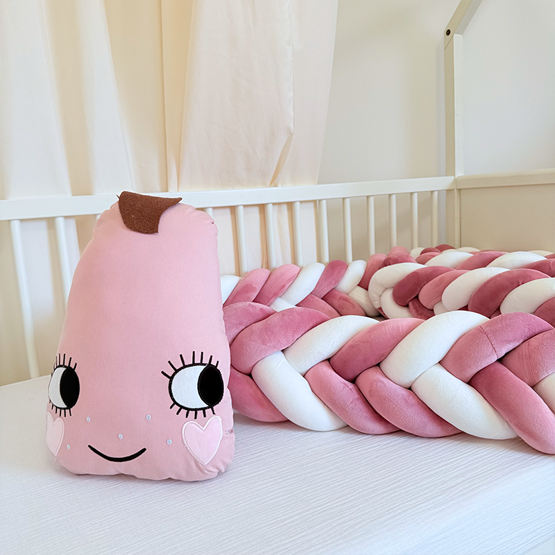 Rembourrage de berceau à coussin long fait à la main sur mesure à 6 nœuds 