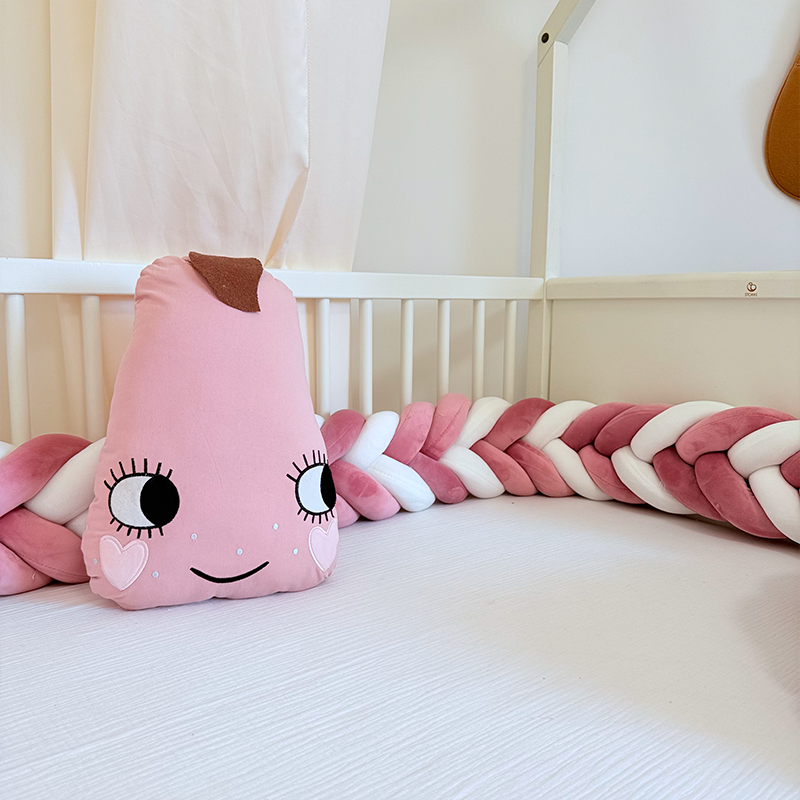 Rembourrage de berceau à coussin long fait à la main sur mesure à 6 nœuds 