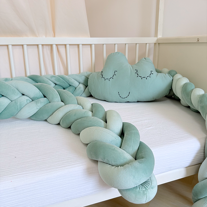 Rembourrage de berceau à coussin long fait à la main sur mesure à 6 nœuds 