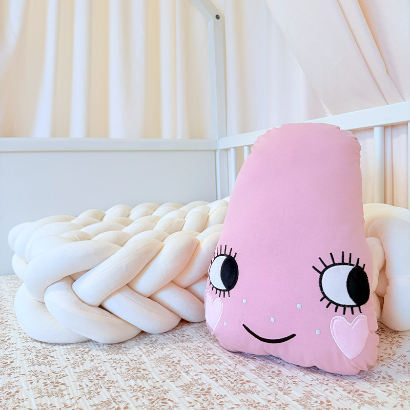Rembourrage de berceau à coussin long fait à la main sur mesure à 6 nœuds 