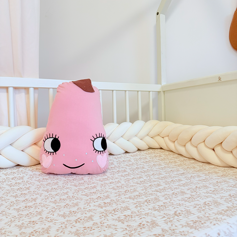 Rembourrage de berceau à coussin long fait à la main sur mesure à 6 nœuds 