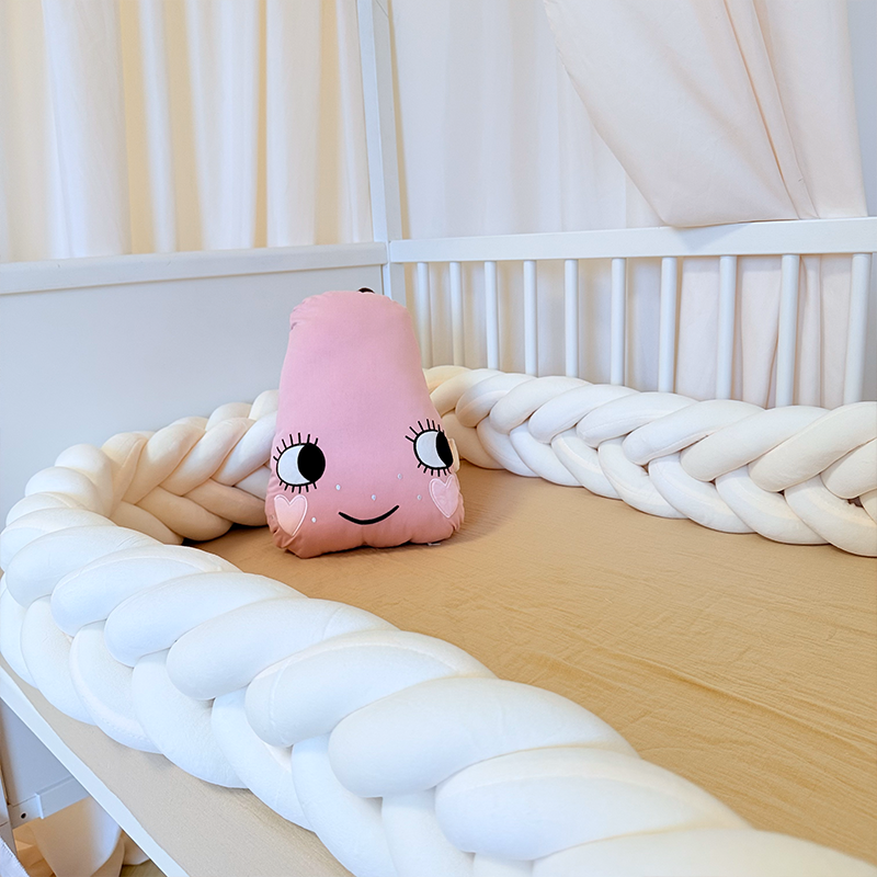 Rembourrage de berceau à coussin long fait à la main sur mesure à 6 nœuds 