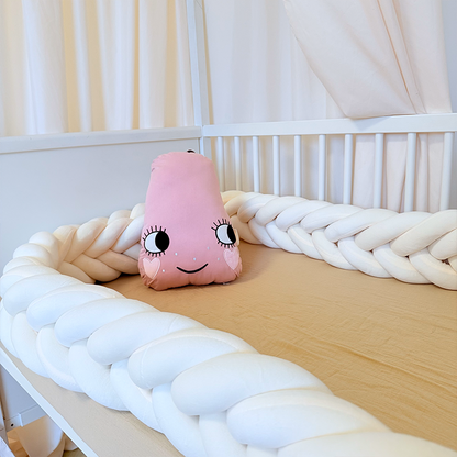 Rembourrage de berceau à coussin long fait à la main sur mesure à 6 nœuds 