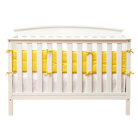 52x27 Inches Air Circulation Breathable 20mm Thick with Straps for Crib - Pure White, Grey, Navy, Pink, Yellow