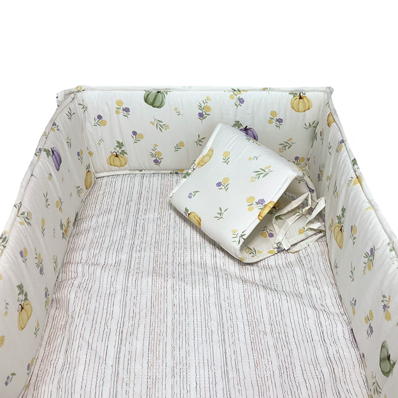 52x27 Inches Air Circulation Breathable 20mm Thick with Straps for Crib - Pumkins