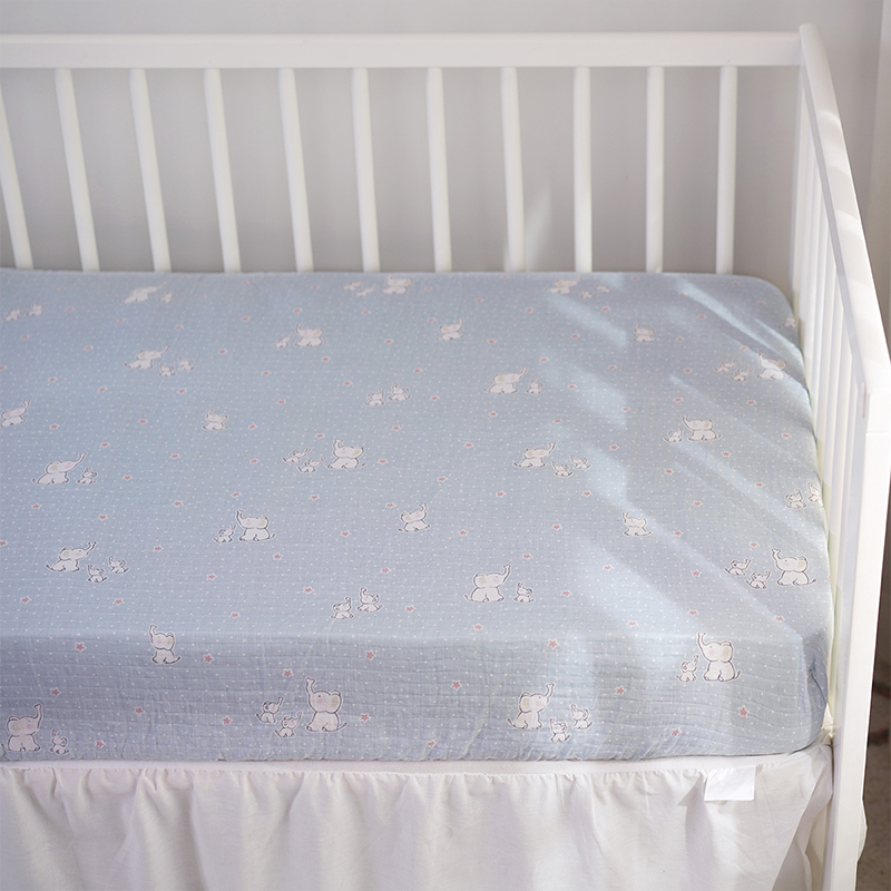 75x38" Tailored Handmade 100% Cotton Muslin Fitted Sheets for Montessori Twin Size Bed