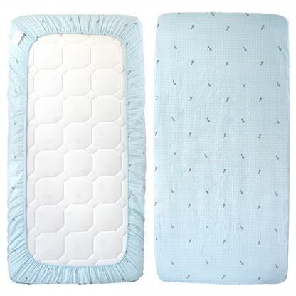 75x38" Tailored Handmade 100% Cotton Muslin Fitted Sheets for Montessori Twin Size Bed