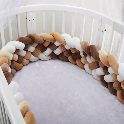6-Knotted Custom Handmade Bedding Long Cushion Crib Padding