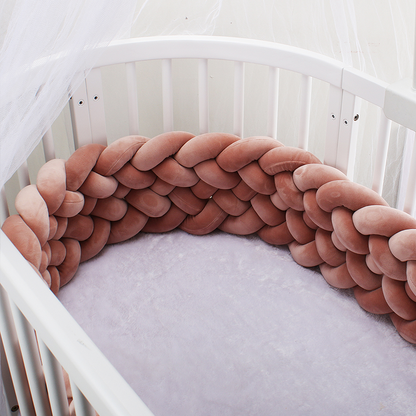 6-Knotted Custom Handmade Bedding Long Cushion Crib Padding