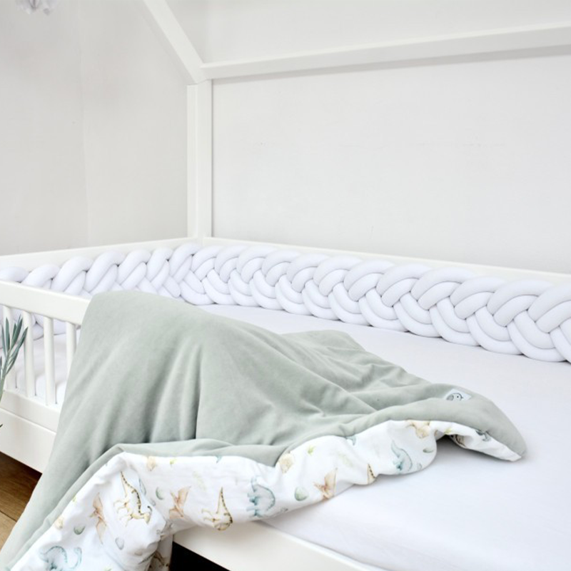 9 Inches Height Custom Handmade Bedding Long Cushion Crib Padding